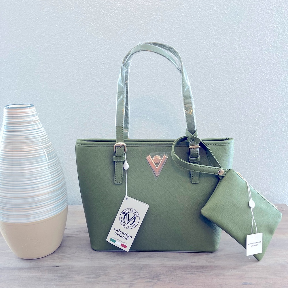 NWT Valentino Orlandi Tote + matching wallet